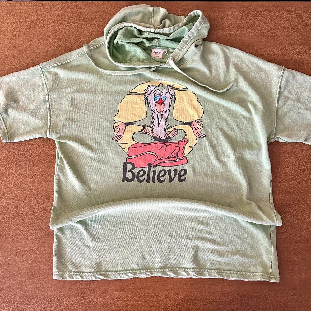 Disney Parks Forever Collection Junk Food - Short Sleeve Hoodie - BELIEVE